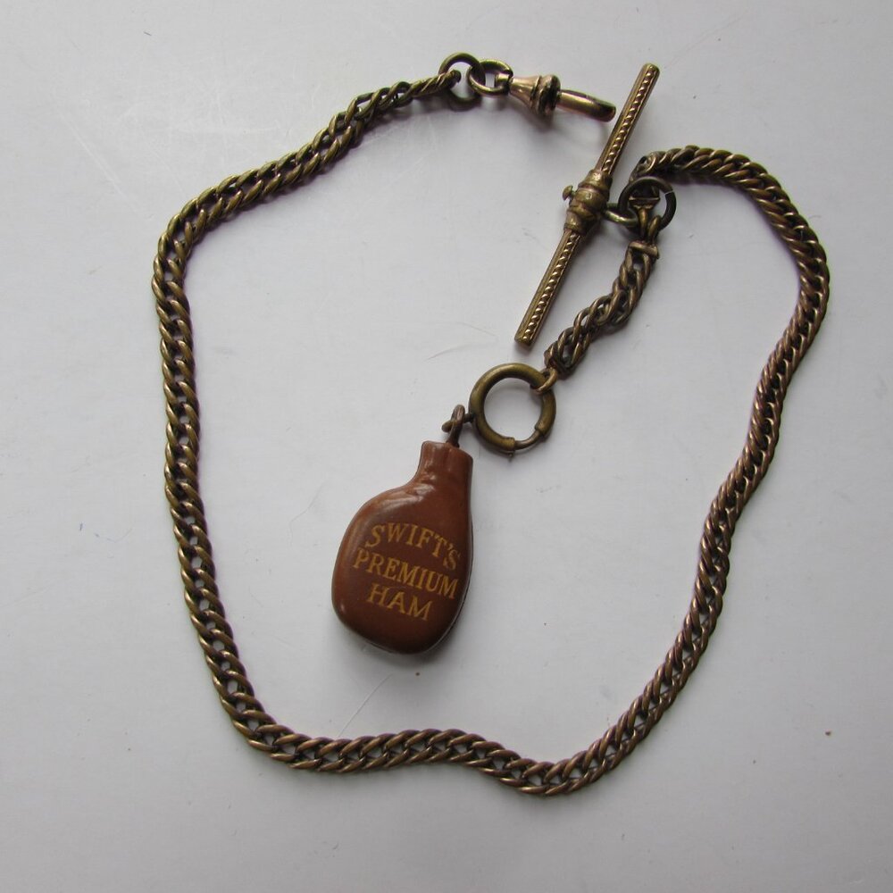 Antique Watch Chain Swift's Premium Ham Charm - Picture 2 of 8